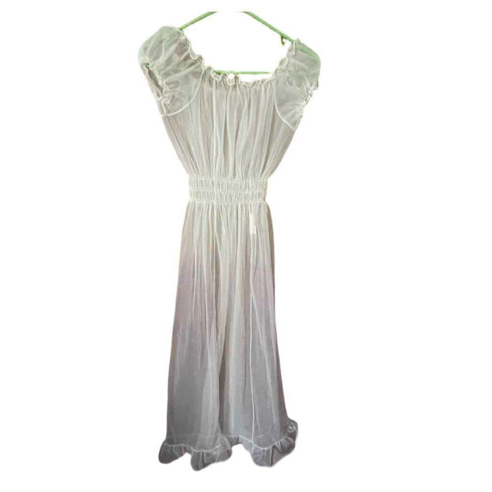 Vintage Rio Luxury Wear size 32 (s) made in England sheer overlay dress nightwea